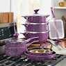 13-Piece Granite Aluminum Cookware Set, , large