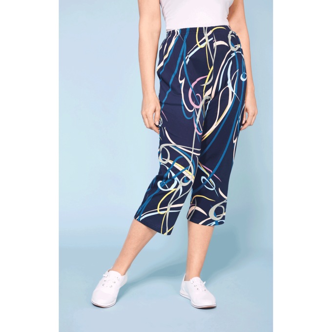 Knit Capri - Print, , large