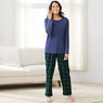 Women's Plaid Flannel PJ Set, , large