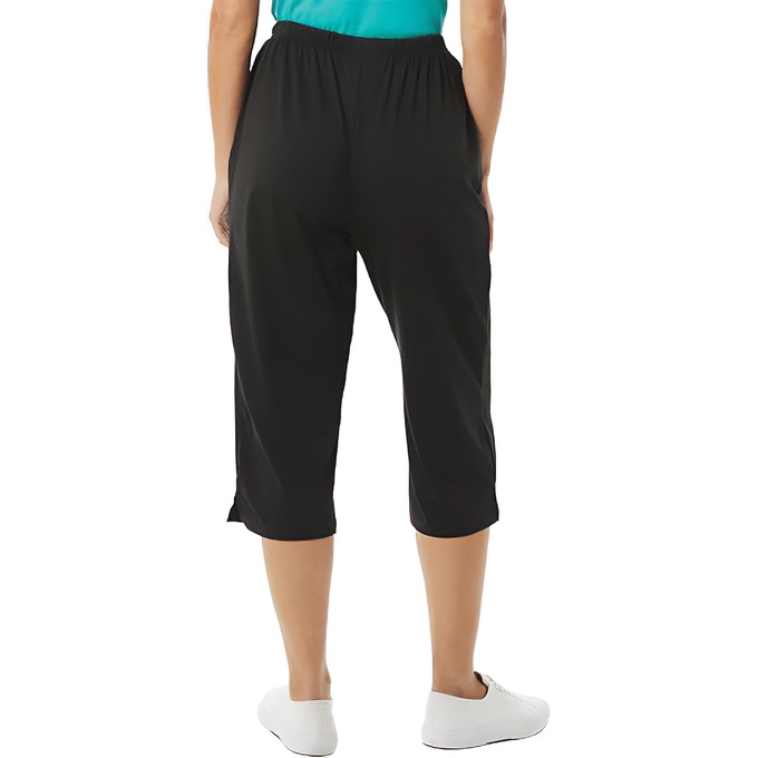 Knit Capri, Black, large