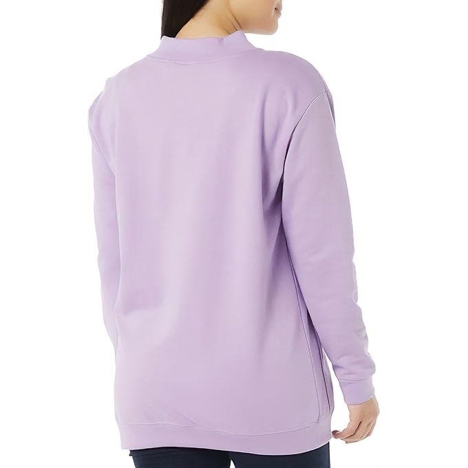 Snap-Front Cardigan, Lilac, large