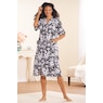 Short-Sleeve Snap-Front Duster with Pockets, , large