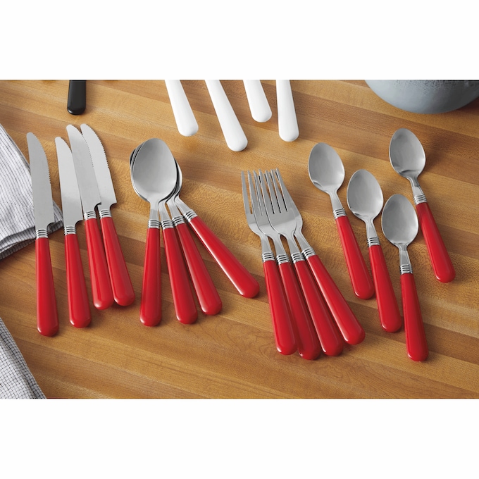 16-Piece Colored Cutlery Set, , large