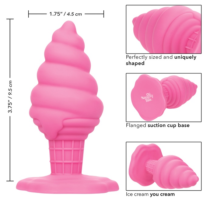 Naughty Bits&reg; Yum Bum&trade; Ice Cream Cone Butt Plug, , large