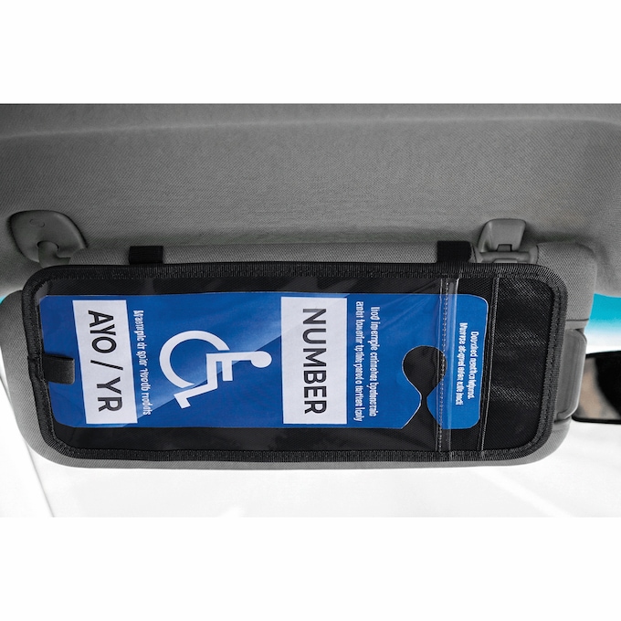 Set of 2 Visor Handicap Placard Holder, , large