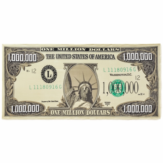 Plush Novelty Throw Blanket, Million Dollar, large