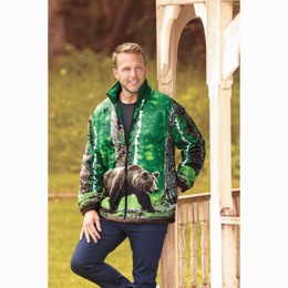 Men&#39;s Animal Fleece Jacket, , large