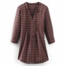 Pintuck Flannel Shirt, , large