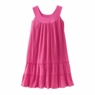 Crinkle Cotton Tiered Dress, , large