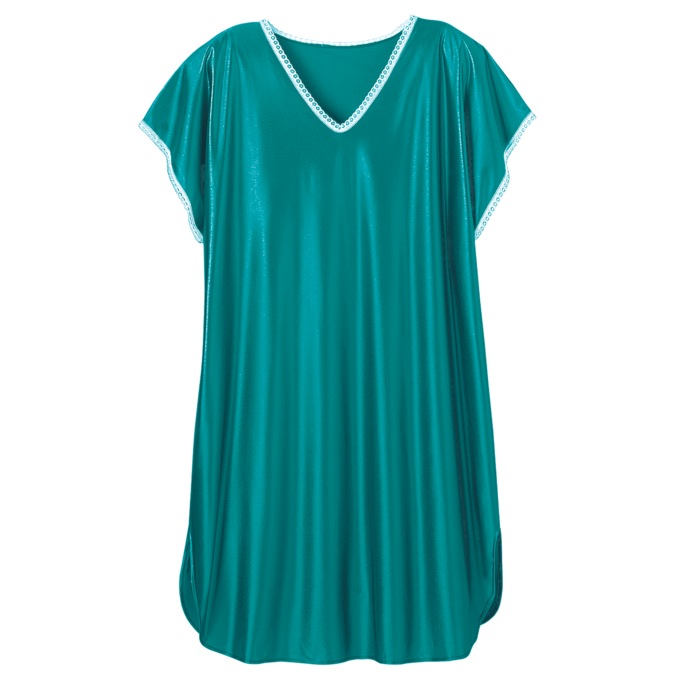 Lace Trim Nightshirt, , large