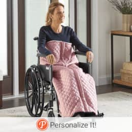 Zip Full Cover Wheelchair Blanket, , large