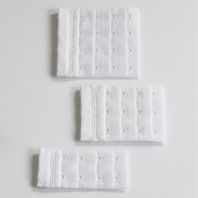 Bra Extender Hooks, White, large