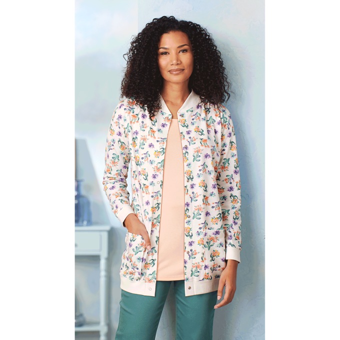 Snap-Front Cardigan, , large