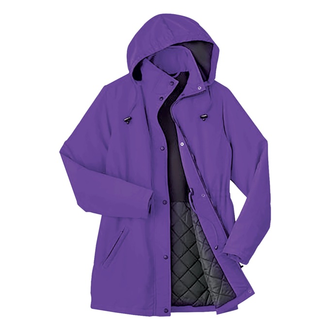 Anorak Coat, Purple, large