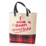 Holly Toes Holiday Tote Bag, , large