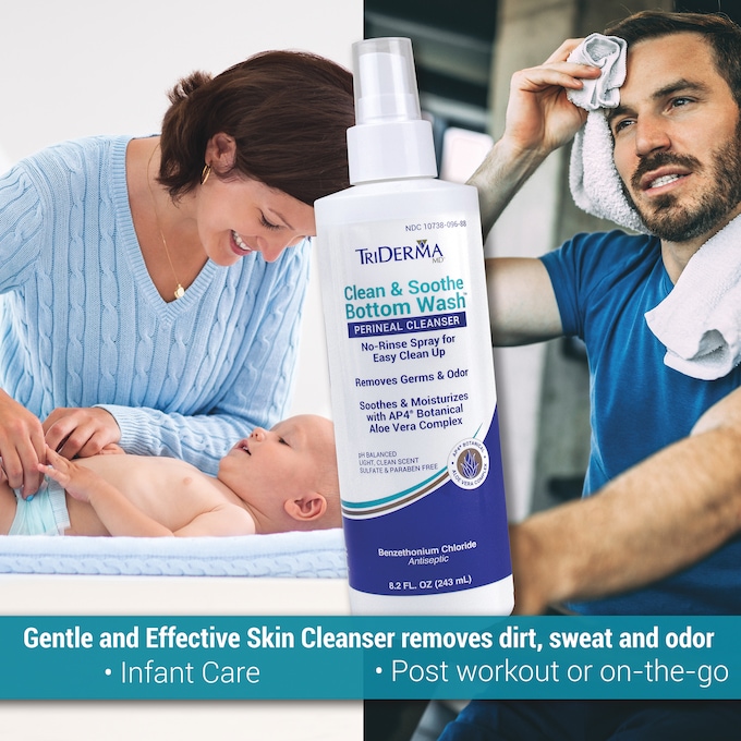 TriDerma&trade; Clean & Soothe Bottom Wash , , large
