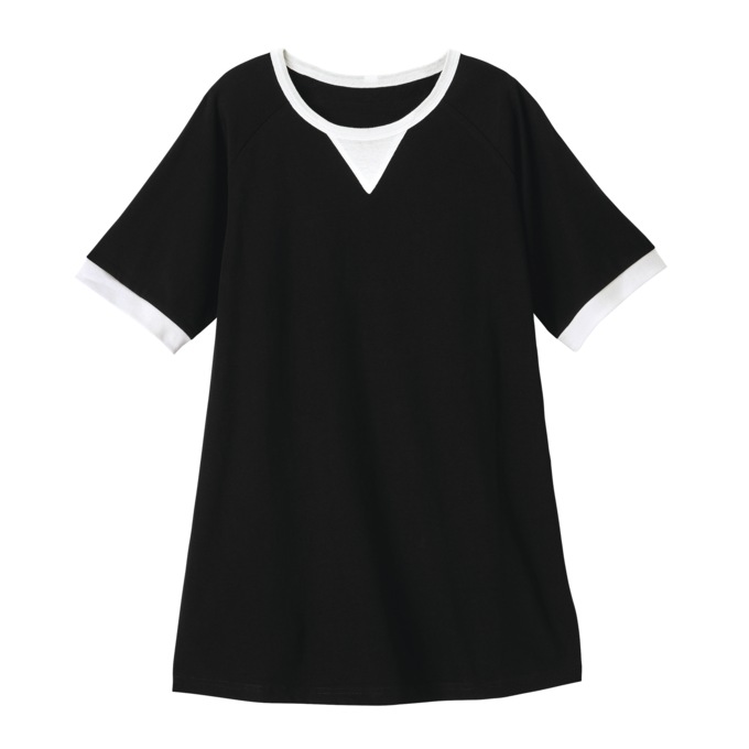 Contrast Trim Top, , large