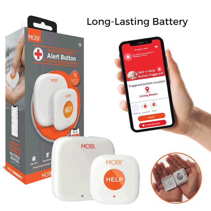 Mobi Smart Emergency Alert Button, , large