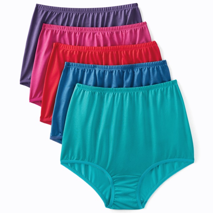 5-Pack Nylon Panties, , large
