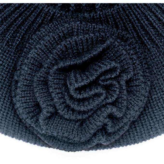 Knit Flower Beret, , large