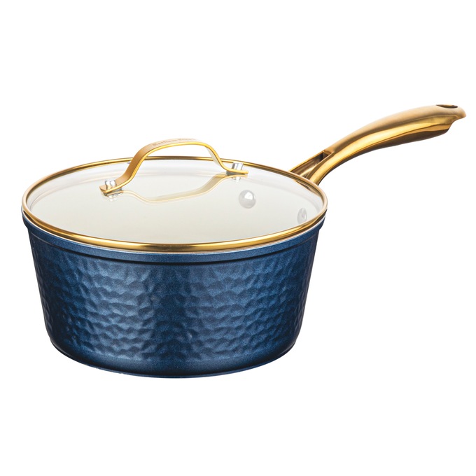 Gotham Steel Hammered Ceramic 10-piece Cookware Set, , large